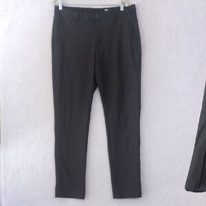 Greg Normal Mens Black Flex Straight‎ Leg Performance Pants 34X32